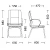 Кресло для посетителей STAR STEEL CFA/LB CHROME LE-A