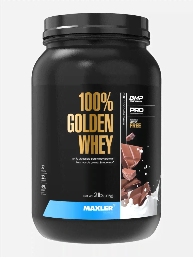 Протеин сывороточный Maxler 100% GOLDEN WHEY Pro 2 lb (907 гр.) - Молочный шоколад
