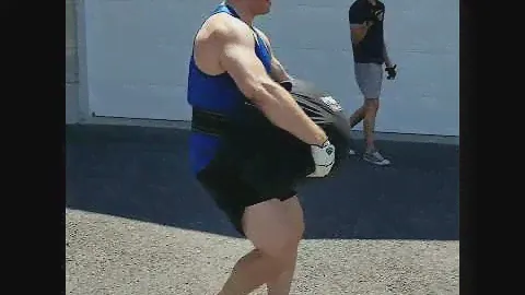 336 lb sandbag carry for 2021 ACAFA Last Chance Strongman Qualifier