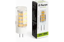 Лампа светодиодная 5W G4 4000K 230V LB-432 капс. Feron
