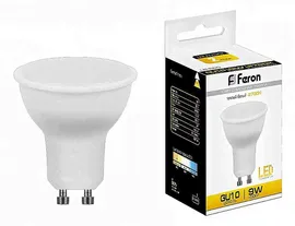 Feron LB-560 Лампа светодиодная, MR16 рефлекторная, 9W 230V GU10 2700К