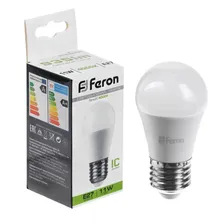 Лампа светодиодная FERON, (11W) 230V E27 4000K G45, LB-750