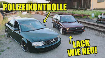 Neuer Glanz am Golf 2 & Polizeikontrolle im Audi A6!
