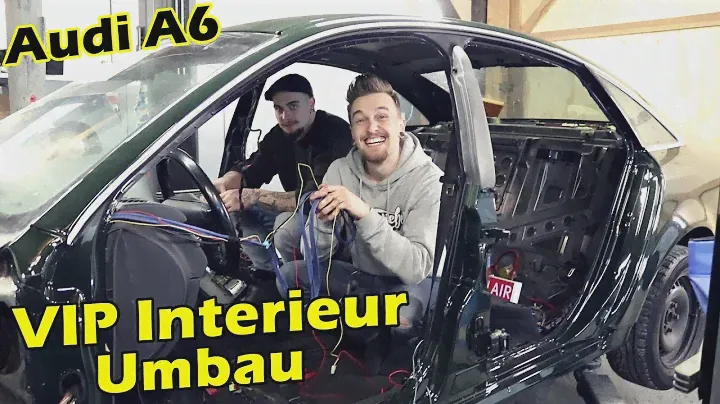 AUDI A6 - Luxus Interieur Umbau & Schwarz Färben