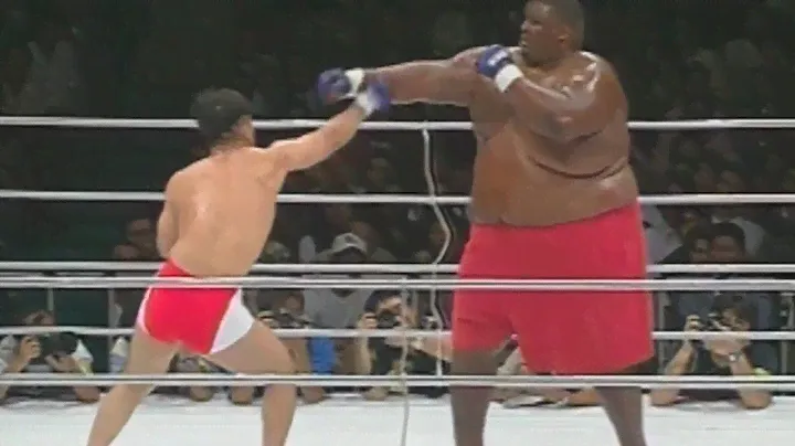 PRIDE 3: Yarbrough (600+lbs) vs Takase (169lbs)
