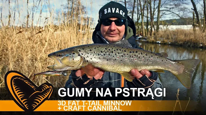 Skuteczne łowienie pstrągów na gumy? #SavageGear 3D Fat T-Tail Minnow i Craft Cannibal